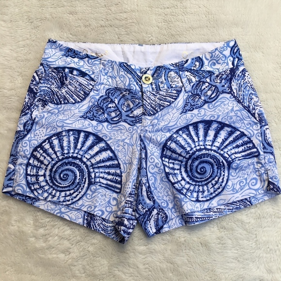 Lilly Pulitzer Callahan Shorts Seashells Size 0